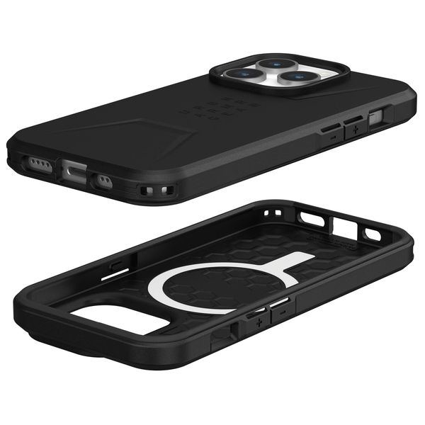 UAG Civilian Backcover MagSafe für das iPhone 15 Pro - Schwarz