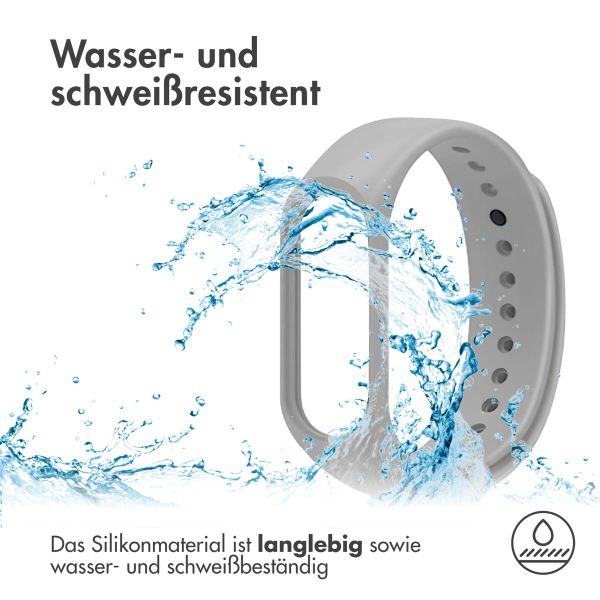 imoshion Silikonarmband für das Xiaomi Mi Band 3 / 4 - Grau