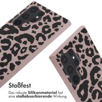 imoshion Silikonhülle design mit Band für das Samsung Galaxy S24 Ultra - Animal Pink