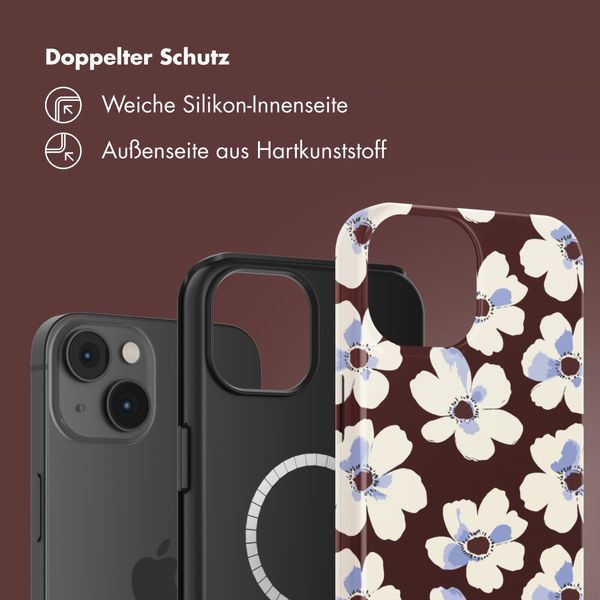 Selencia Vivid Rückabdeckung mit MagSafe Apple iPhone 14 - Choco Flower Pop