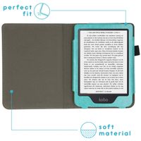 imoshion Vegan Leather Klapphülle Kobo Clara 2E / Tolino Shine 4 - Hellblau