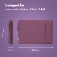 imoshion Laptop Hülle 15-16 Zoll - Laptop Sleeve mit Fach - Royal Plum