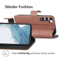 imoshion Luxuriöse Klapphülle Samsung Galaxy S23 - Braun
