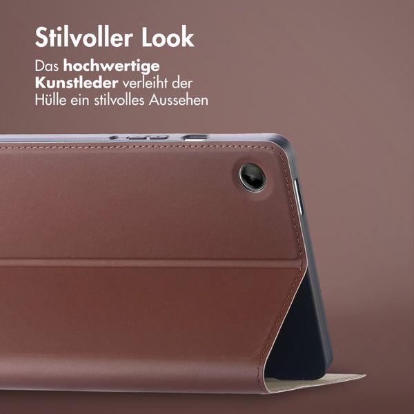 Accezz Classic Klapphülle Samsung Galaxy Tab A11 Plus - Braun