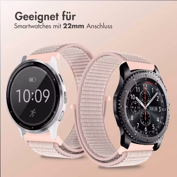 imoshion Nylonarmband -   Universelle 22 mm Anschluss - Rosa