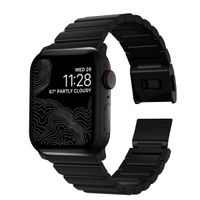 Nomad Titan-Gliederarmband für die Apple Watch Series 1 bis 10 / SE / Ultra (2) (44/45/46/49 mm) - Schwarz