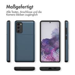 imoshion Backcover mit Kartenfach für das Samsung Galaxy S20 FE - Dunkelblau