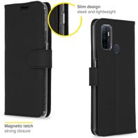 Accezz Wallet TPU Klapphülle Oppo A53 / Oppo A53s - Schwarz