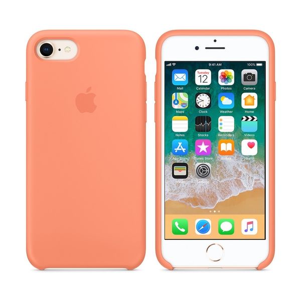 Apple Silikoncase Apple iPhone SE (2022 / 2020) / 8 / 7 - Peach