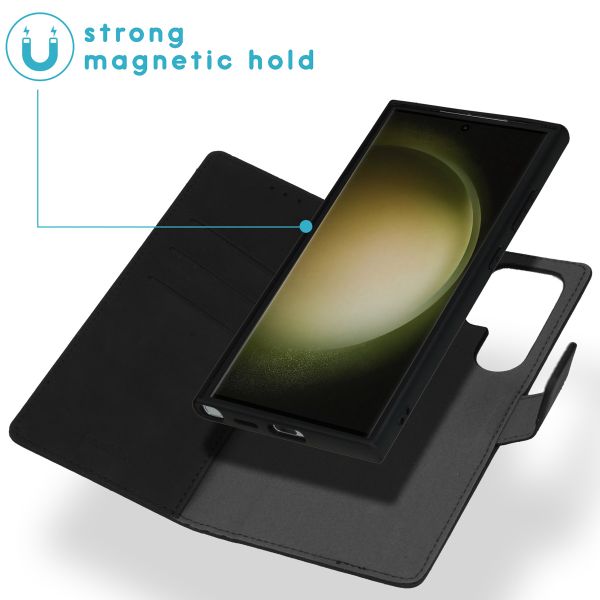 imoshion Entfernbare 2-1 Luxus Klapphülle Samsung Galaxy S24 Ultra - Schwarz