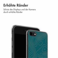 imoshion Design Hülle iPhone SE (2022 / 2020) / 8 / 7 - Topo Turquoise