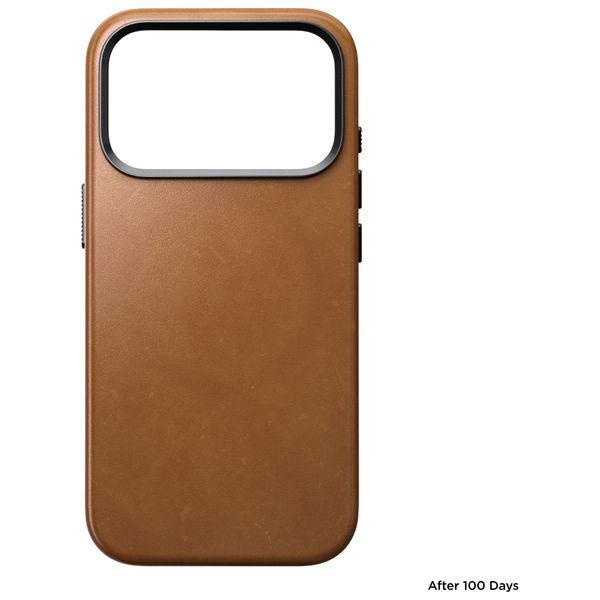 Nomad Traditional Leather Backcover mit MagSafe Apple iPhone 18 Pro / 17 Pro - English Tan