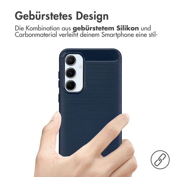 imoshion Brushed Back Cover Samsung Galaxy A55 - Dunkelblau
