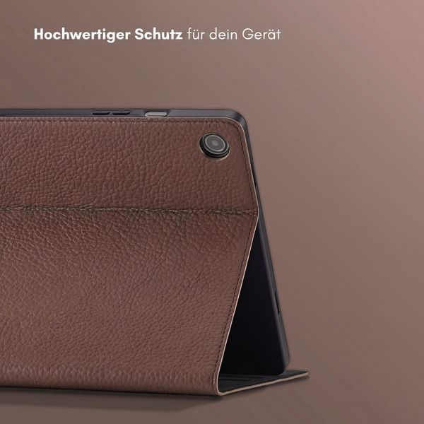 Selencia Riva Klapphülle Samsung Galaxy Tab A9 Plus - Mocha Brown