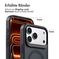 Accezz Rugged Frosted Back Cover mit MagSafe Apple iPhone 17 Pro Max - Schwarz