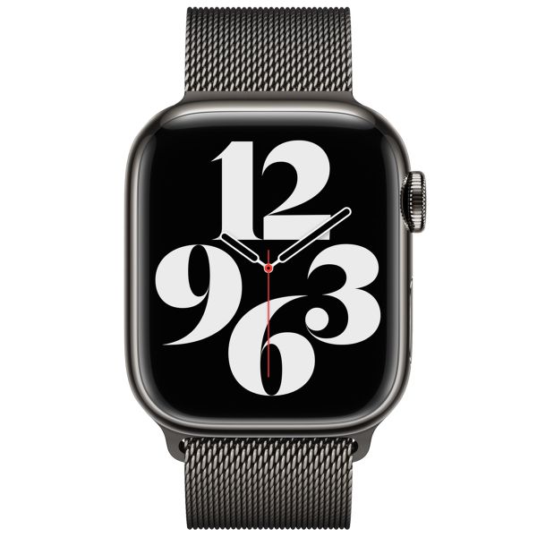 Apple Mailänder Fitness-Armband für das  Apple Watch Series 1 t/m 9 / SE (38/40/41 mm) | Series 10 / 11 (42 mm) - Graphite