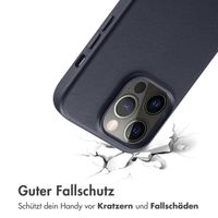 Accezz MagSafe Leather Backcover für das iPhone 14 Pro - Onyx Black