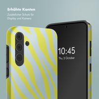 Selencia Vivid Back Cover Samsung Galaxy A55 - Zebra Winter Sky Titanium Yellow