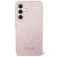 Guess Glitter Flakes Back Cover Samsung Galaxy S24 - Rosa