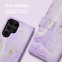imoshion Design Klapphülle Samsung Galaxy S24 Ultra - Purple Marble