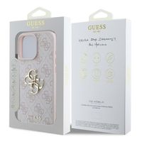 Guess 4G Metal Logo Back Cover für das Apple iPhone 16 Pro - Rosa
