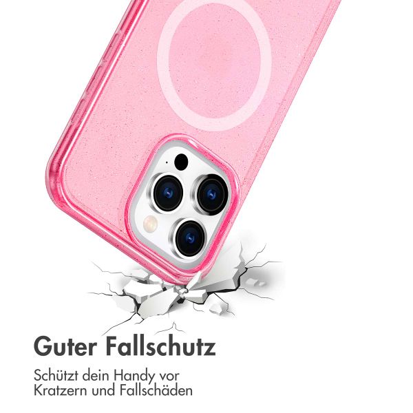 imoshion Sparkle Back Cover mit MagSafe Apple iPhone 15 Pro Max - Glitzer Rosa