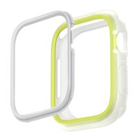 Uniq Moduo Apple Watch Hülle mit austauschbarem Rahmen für die Apple Watch 4-9 / SE - 40/41 mm - Frost (Lime/White)