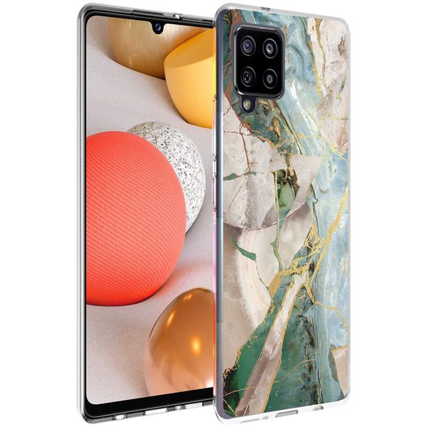 imoshion Design Hülle Samsung Galaxy A42 - Marmor - Beige