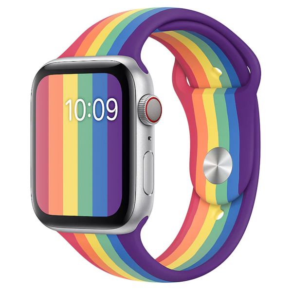 Apple Sport Band für Apple Watch Series 1 bis 10 / SE / Ultra (2) (44/45/46/49 mm) - Pride Edition