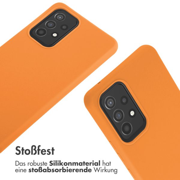 imoshion Silikonhülle mit Band für das Samsung Galaxy A53 - Orange