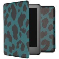 imoshion Design Slim Hard Case Klapphülle Amazon Kindle 10 - Green Leopard