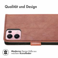 imoshion Luxuriöse Klapphülle Oppo Reno 13 Pro - Braun