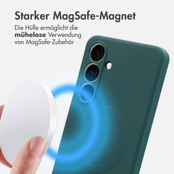 imoshion Color Back Cover mit MagSafe Samsung Galaxy S24 FE - Dunkelgrün
