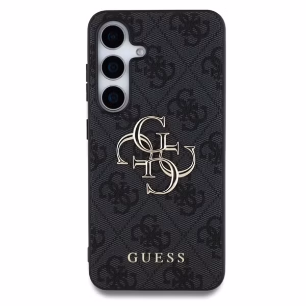 Guess 4G Metal Logo Back Cover Samsung Galaxy S25 - Schwarz