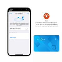 Fixed Tag Card - Bluetooth Tracker für iOS - Blau