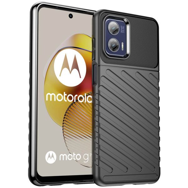 imoshion Thunder Backcover für das Motorola Moto G73 - Schwarz