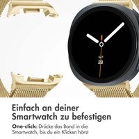 imoshion Magnetisches Milanaise Armband für das  Samsung Galaxy Watch 8 (40/44mm) / Classic (46mm) - Gold