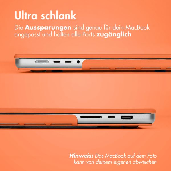 imoshion Hard Cover für das MacBook Pro 14 Zoll (2021 / 2023 M3 chip / 2024 M4 chip) - A2442 / A2779 / A2918 / A3112 / A3185 / A3401 - Apricot Crush Orange