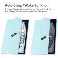 imoshion Trifold Hardcase Klapphülle Samsung Galaxy Tab A9 Plus - Hellblau