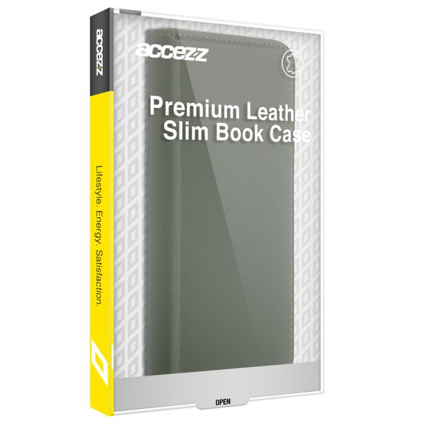 Accezz Premium Leather Slim Klapphülle für das Apple iPhone 14 Pro Max - Grün