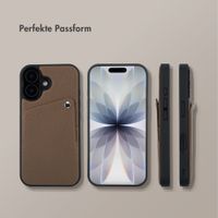 Selencia Riva Back Cover mit Kartenfach Apple iPhone 17 - Mocha Brown