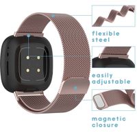 imoshion Milanese Watch Armband Fitbit Versa 4 / 3 / Sense (2) - Rosa