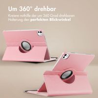 imoshion 360° drehbare Klapphülle Apple iPad Air 11 Zoll (2026) M4 / (2025) M3 / (2024) M2 / Air 5 (2022) / Air 4 (2020) / Pro 11 (2018/2020) - Rosa
