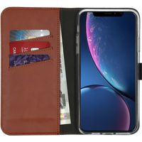 Selencia Echtleder Klapphülle iPhone 11 Pro Max - Hellbraun
