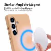 imoshion Color Backcover mit abnehmbarem Handykette und MagSafe Samsung Galaxy S24 / S25 - Beige