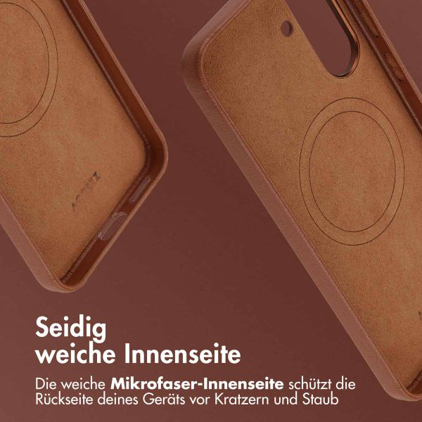 Accezz MagSafe Leather Backcover Samsung Galaxy A36 / A56 - Kaffeebraun