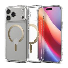 Spigen Ultra Hybrid Backcover MagSafe Apple iPhone 17 Pro Max - Clear Gold