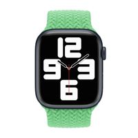 Apple Geflochtenes Solo Loop für das  Apple Watch | 44/45/46/49 mm - Größe 9 - Bright Green