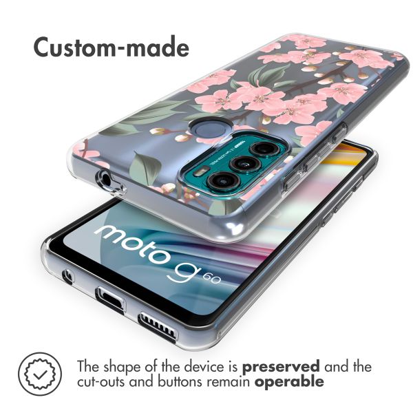 imoshion Design Hülle für das Motorola Moto G60 - Cherry Blossom