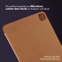 Accezz Leder Trifold Klaphülle Apple iPad Pro 11 (2025) M5 / (2024) M4 - Cognac